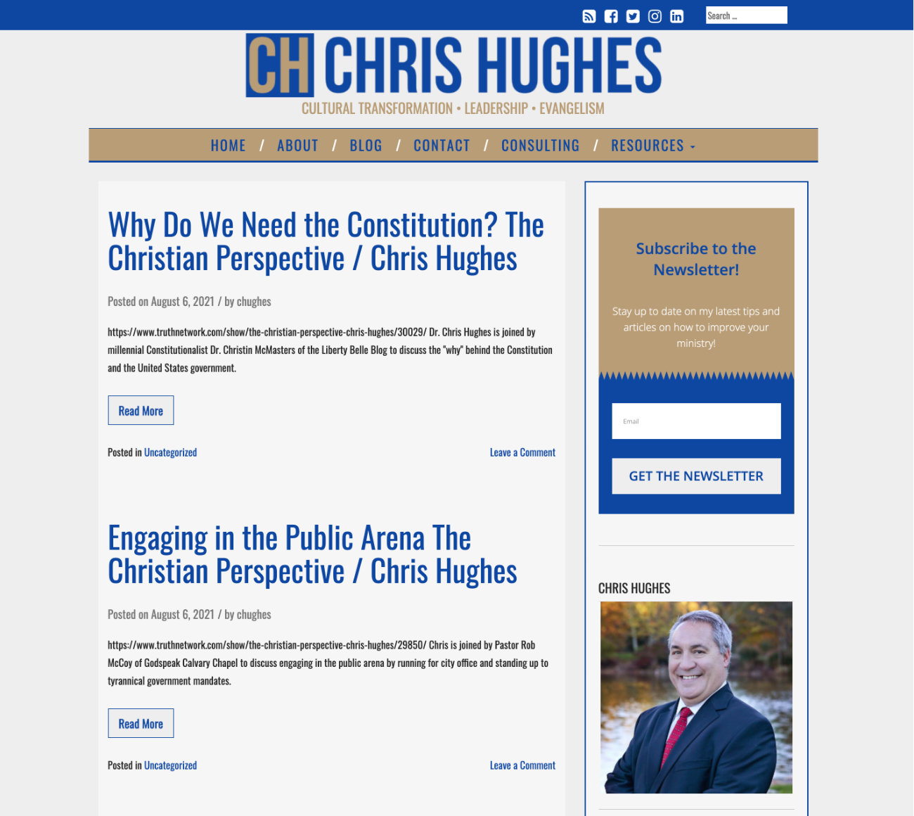 Chris Hughes Blog